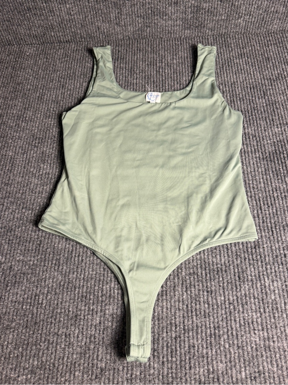 Blue Rain by Francesca’s Sage Green One-Piece Bodysuit Size Large